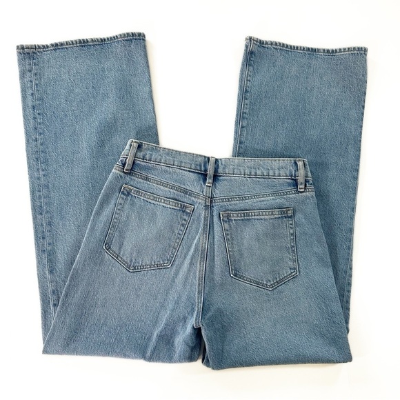 Loft High Rise Wide Leg Jeans Womens 26 US 2 Embellished Sparkle Light Wash - Picture 7 of 9
